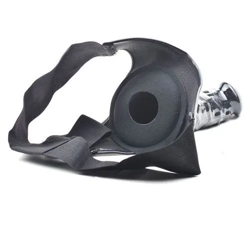 Black Hollow Strap On With Harness - Image 3