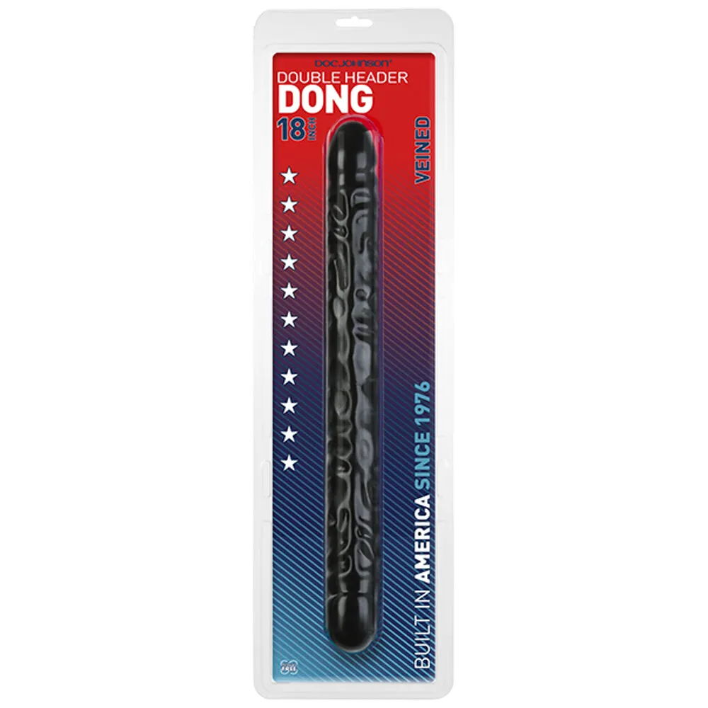 Double Header 18 Inch Veined Dong Black - Image 2