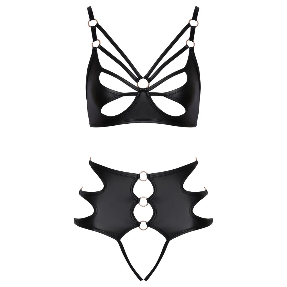 Crotchless Bondage Bra Set - Image 4