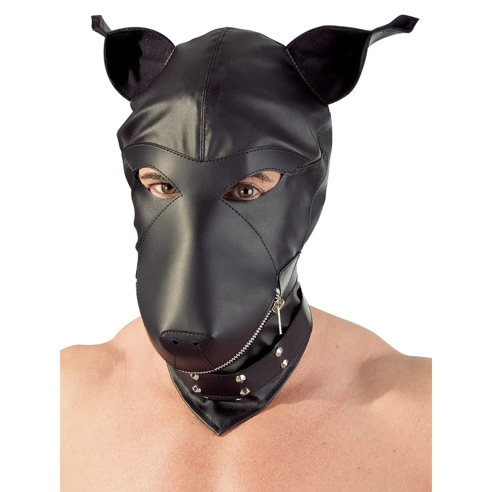 Imitation Leather Dog Mask - Image 3