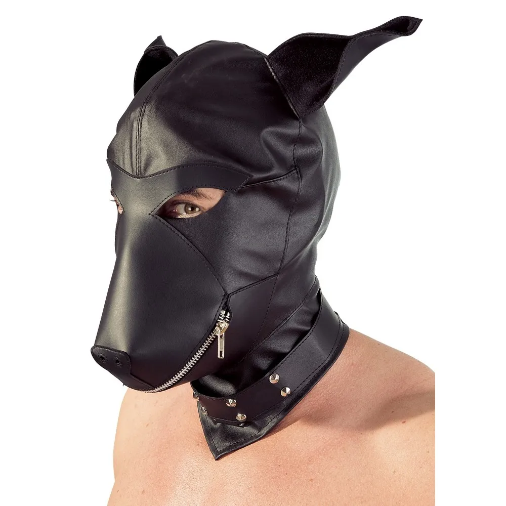 Imitation Leather Dog Mask - Image 4