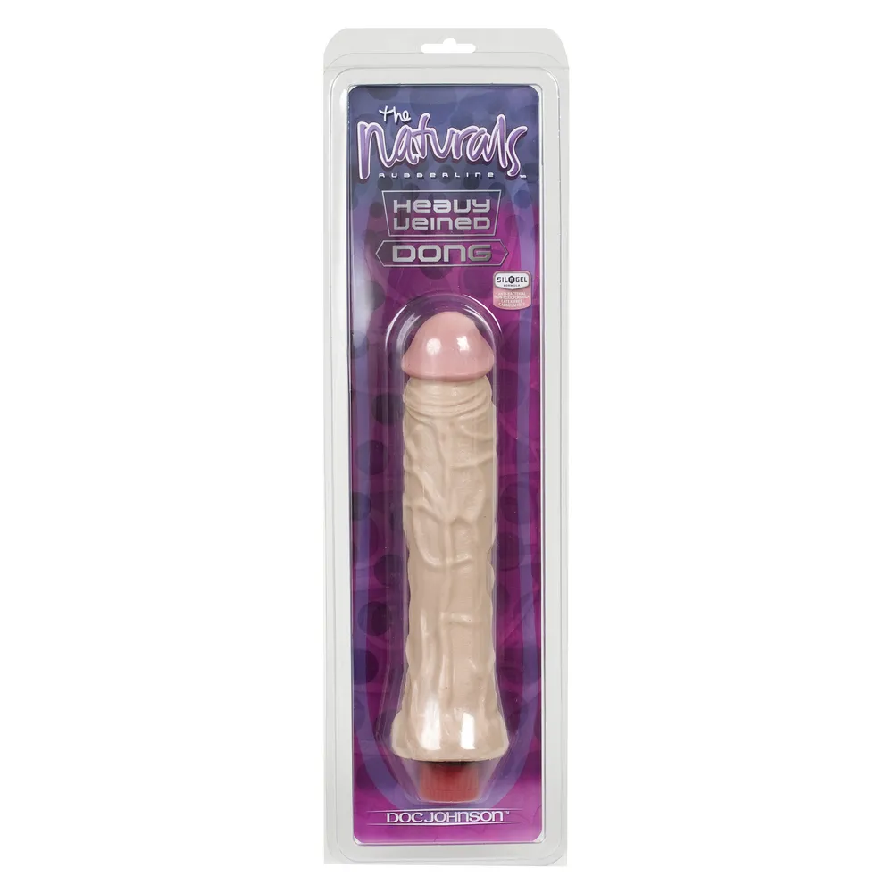 The Naturals Heavy Veined 8 Inch Vibrating Dong Thin - Image 2