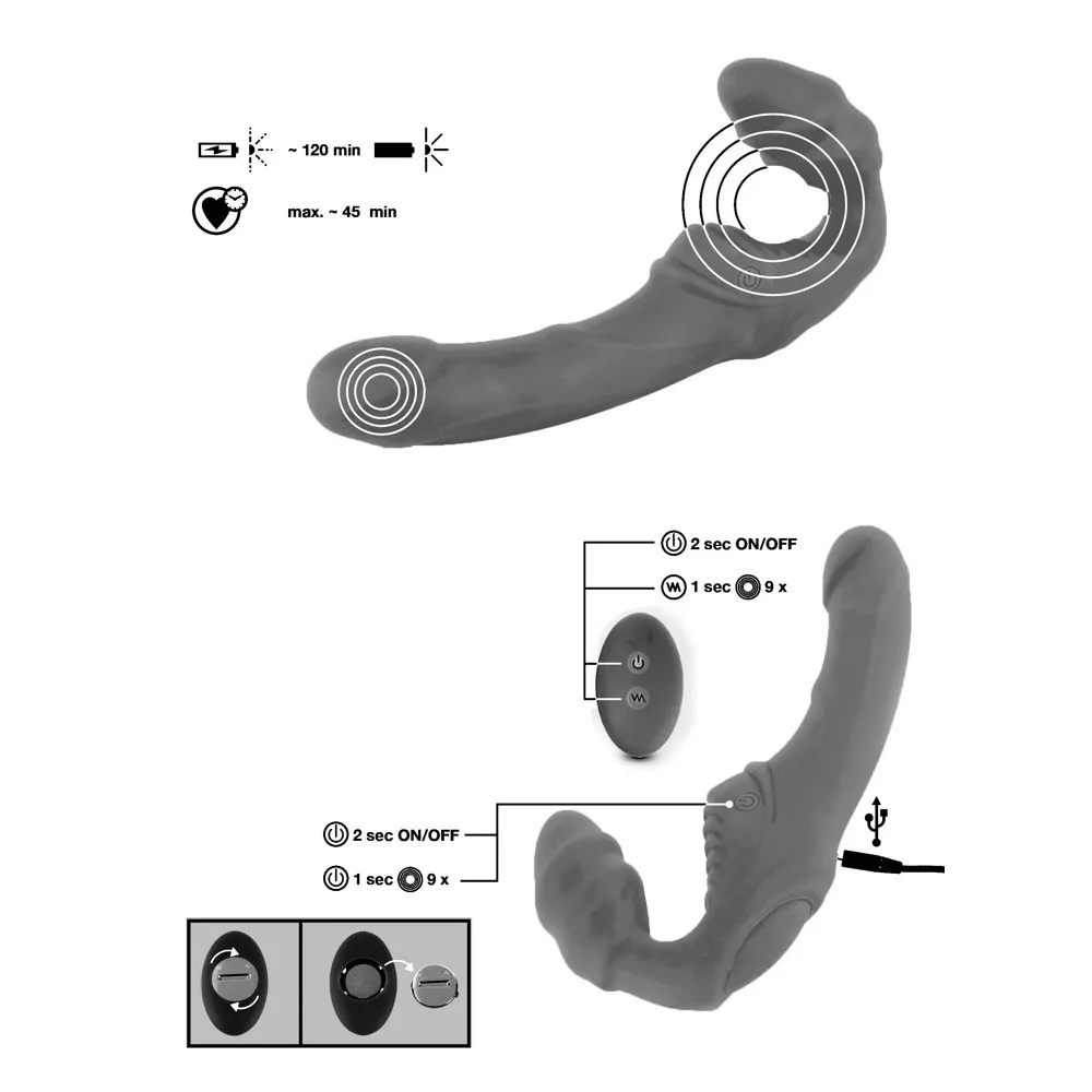 Vibrating Strapless StrapOn 2 - Image 4