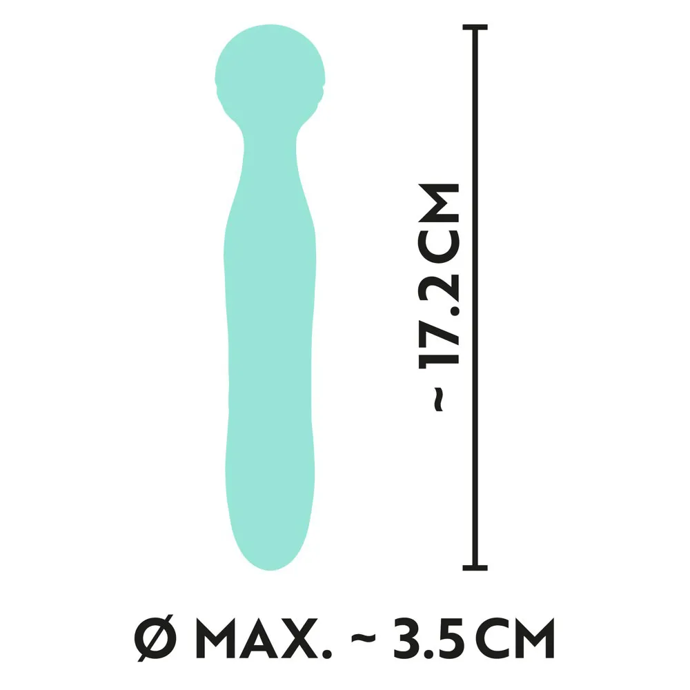 Cuties Silk Touch Rechargeable Mini Vibrator Green - Image 4