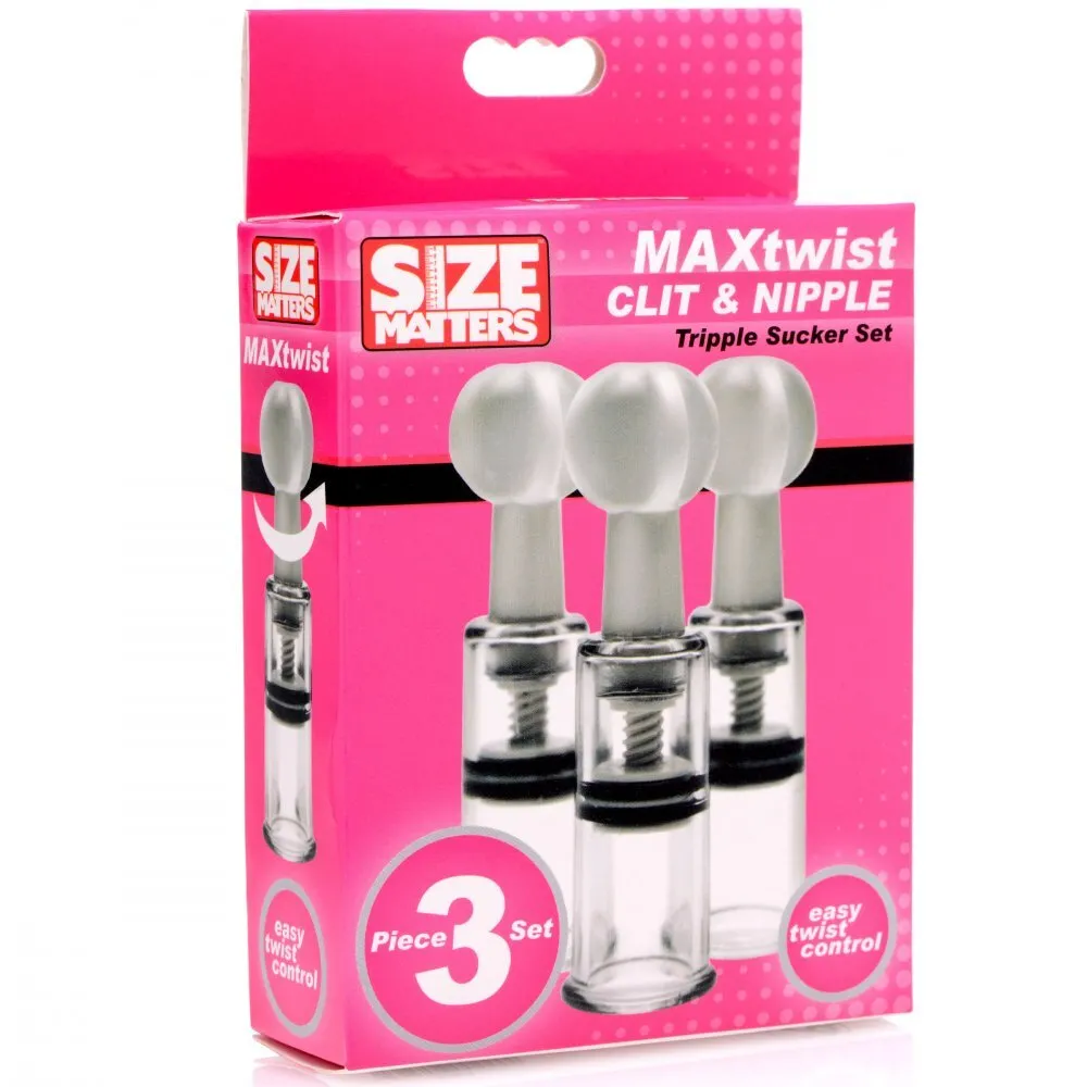 Size Matters Max Twist Clit and Nipple Triple Sucker Set - Image 4