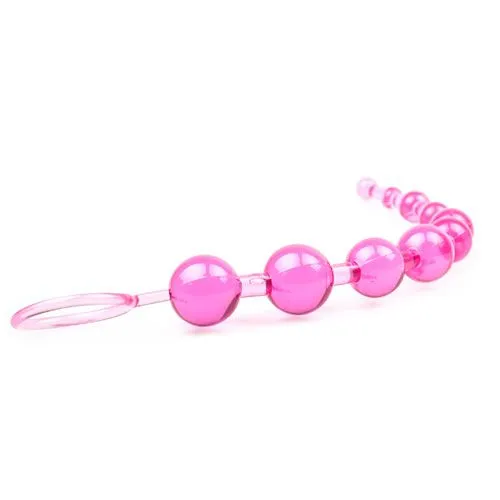 Pink Chain Of 10 Anal Beads - Image 2