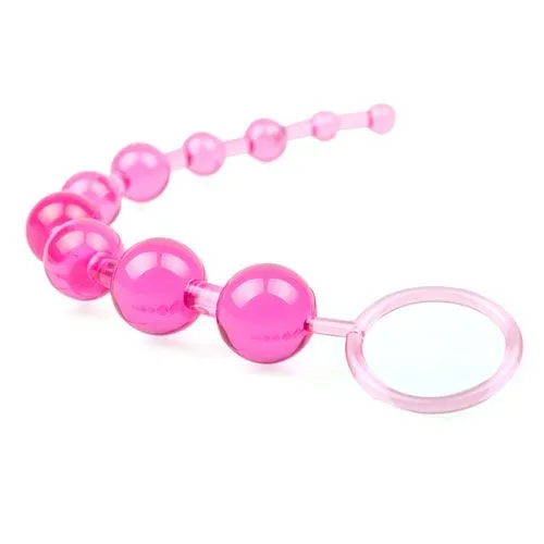Pink Chain Of 10 Anal Beads - Image 3
