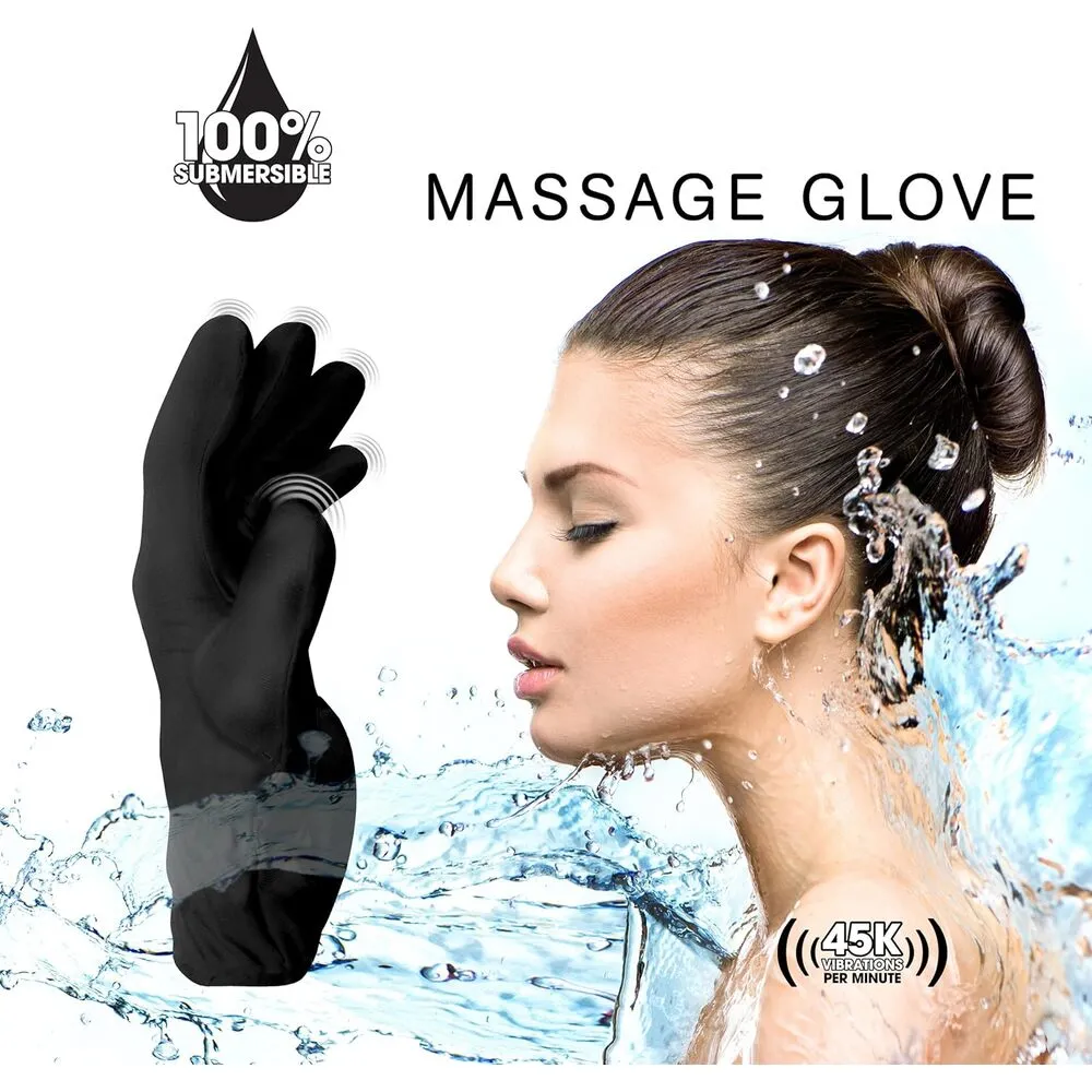 Fukuoku Vibrating Five Finger Massage Glove  Left Hand - Image 3
