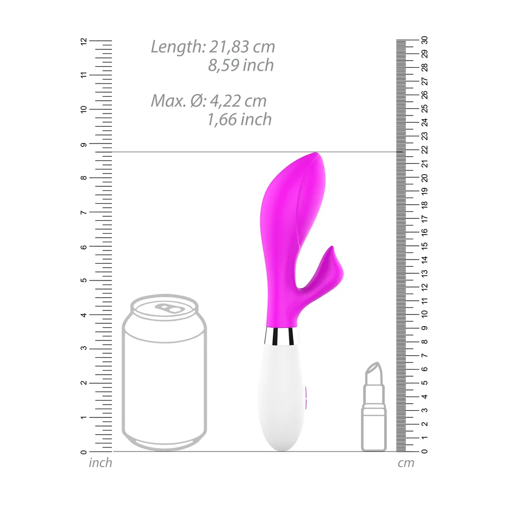 Luminous Achelois Ultra Soft Clit Stim Vibe Fuchsia - Image 3