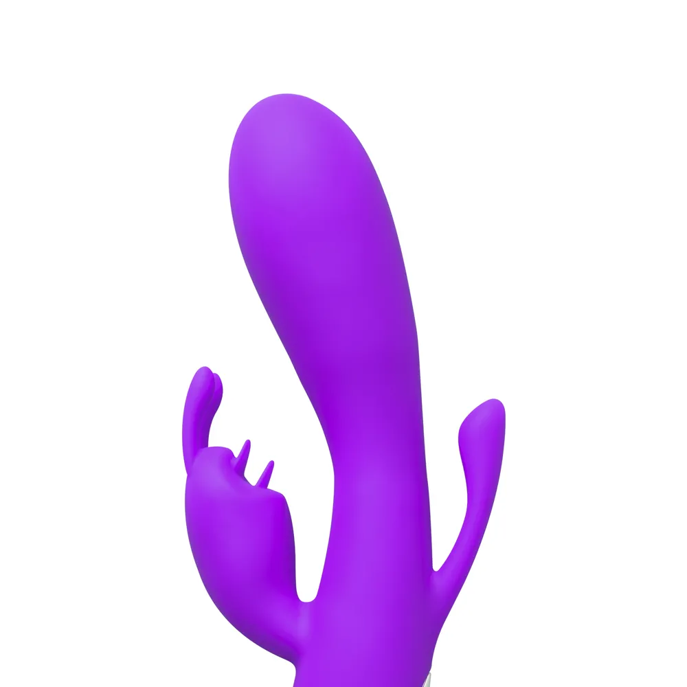 Double Bunny 12 speed Silicone Vibe Purple - Image 4