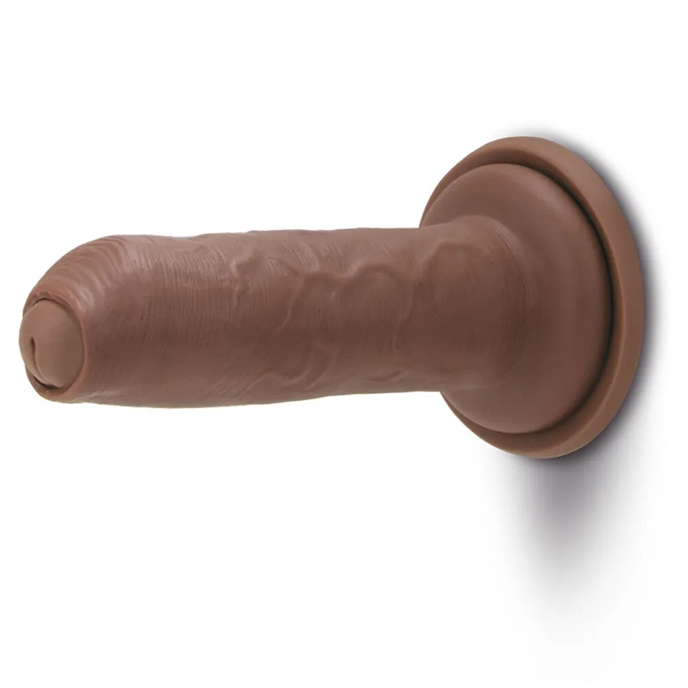 Me You Us Uncut Ultra Cock 6 Inch Dildo Flesh Brown - Image 2