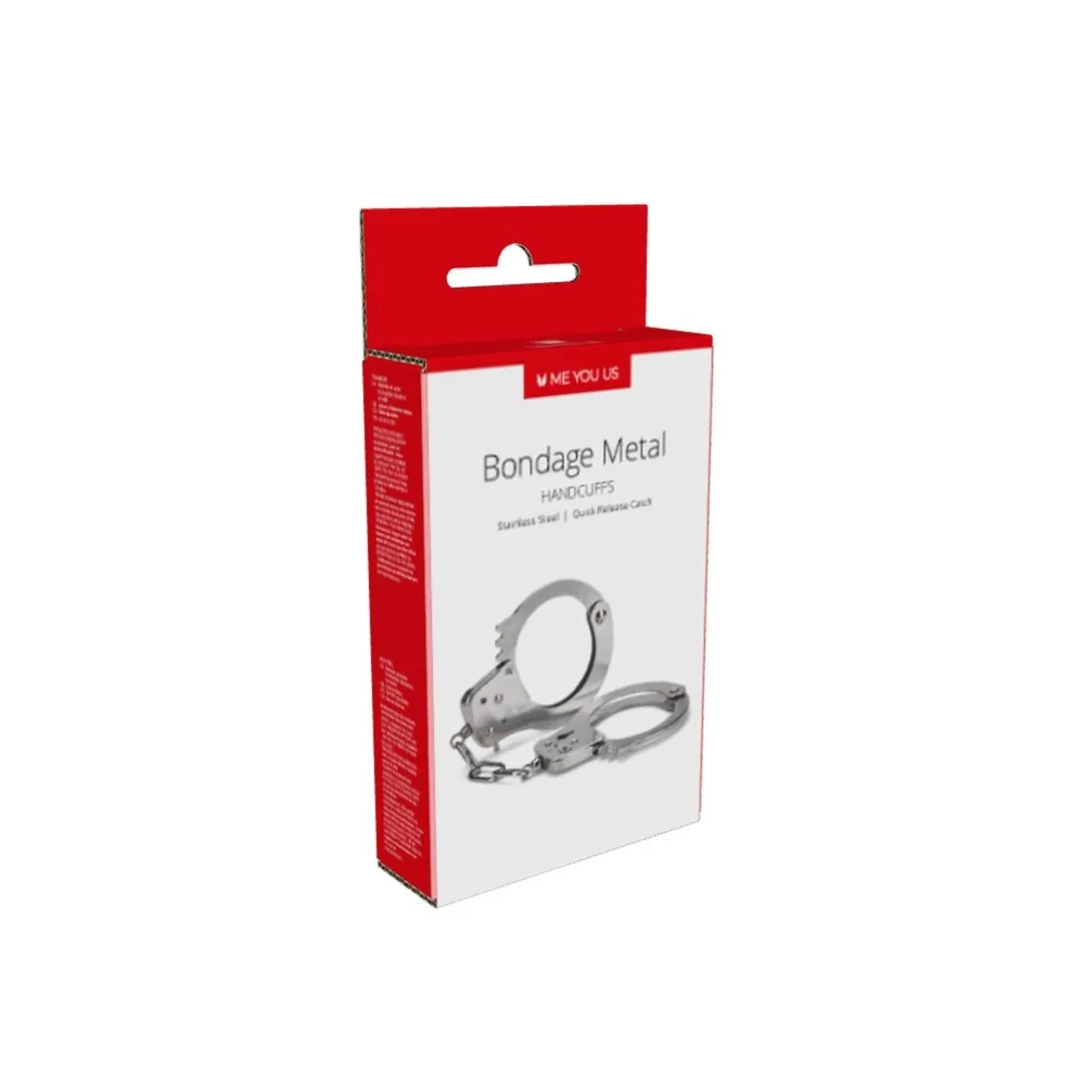 Me You Us Premium Heavy Duty Metal Bondage Handcuffs - Image 4