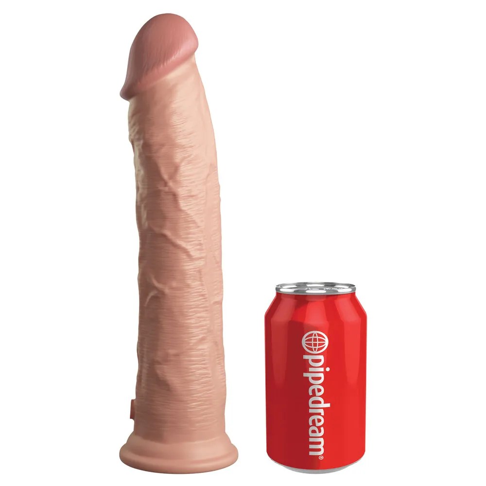 King Cock Elite 11 Inch Dual Density Cock Flesh Pink - Image 3