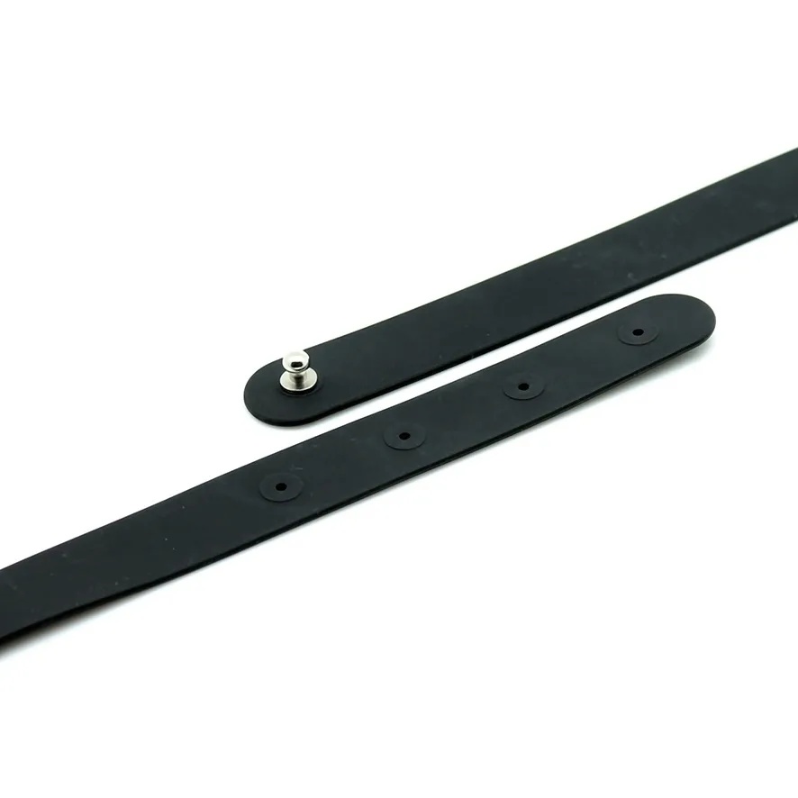Black Silicone Submissive Collar - Image 4