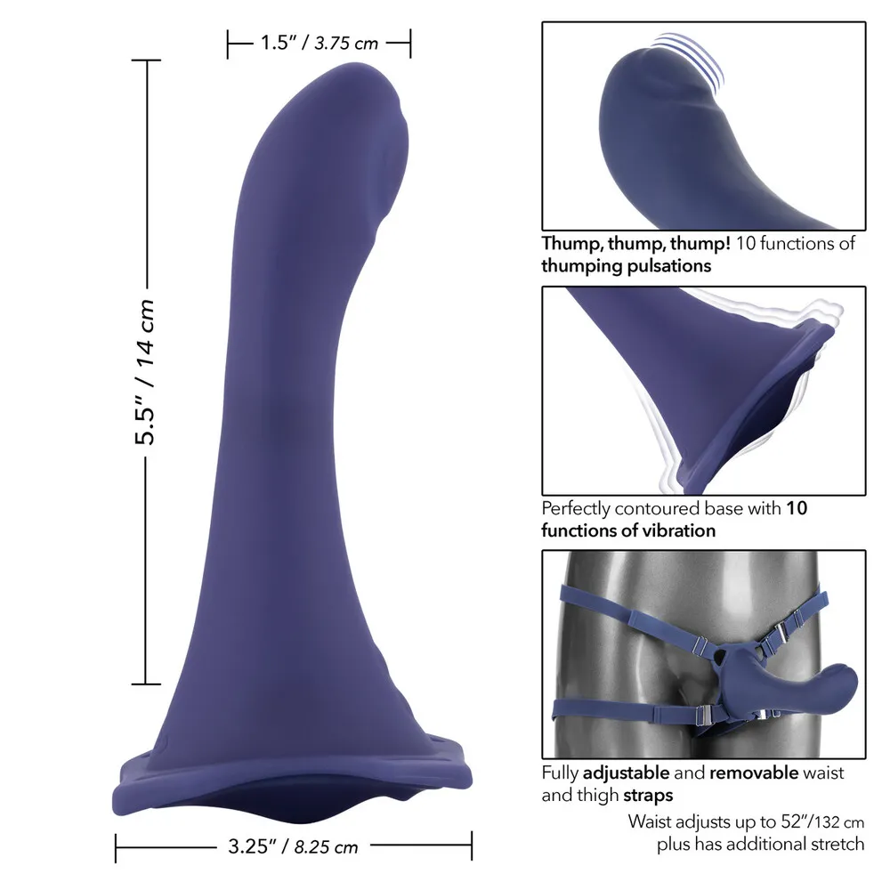 Her Royal Harness Me2 Thumper Strap On With Rechargeable Vibe - Image 2