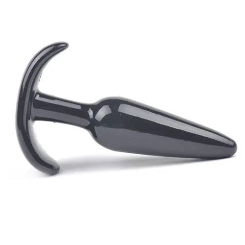Small Tapered Black Anal Plug - Image 2